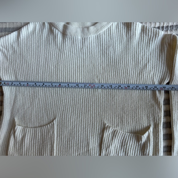 𝅺MADEWELL Patch Pocket Pullover Sweater Size XS/S cream - Picture 5 of 8
